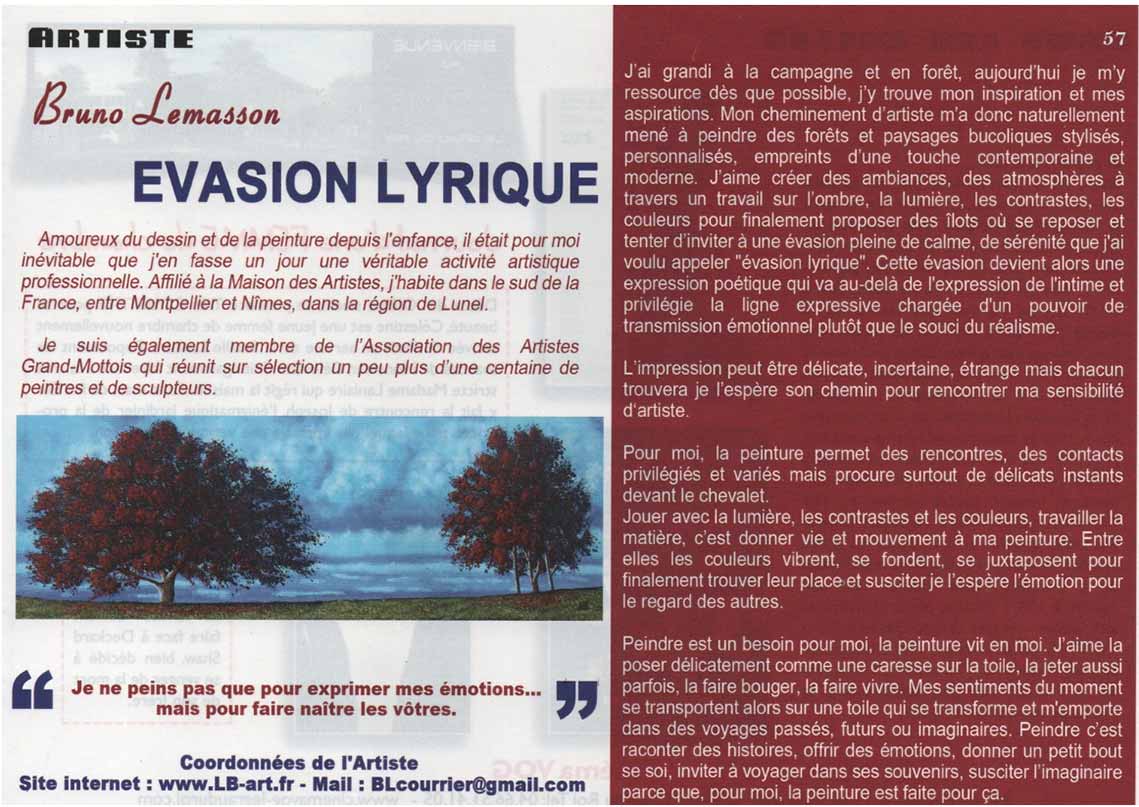 EVASION LYRIQUE