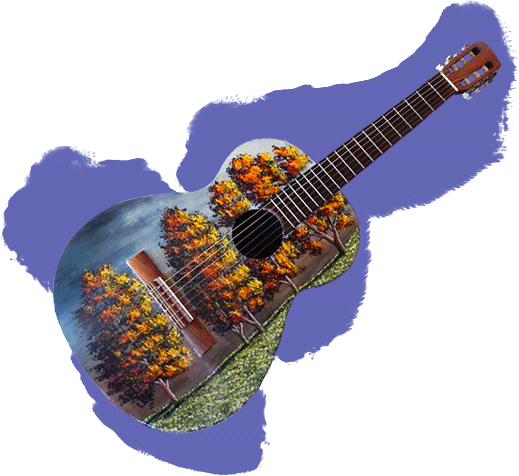 GUITARE PEINTURE